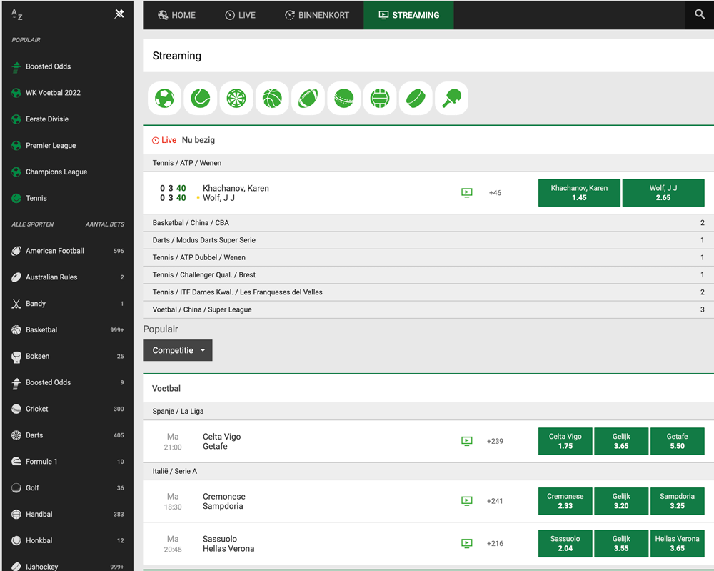 unibet streaming