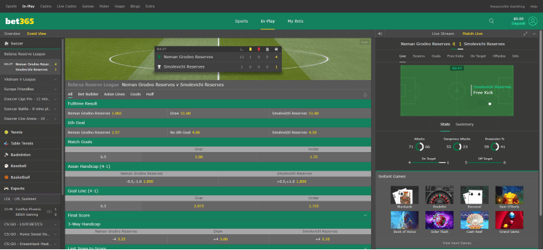 Bet365 Live Score